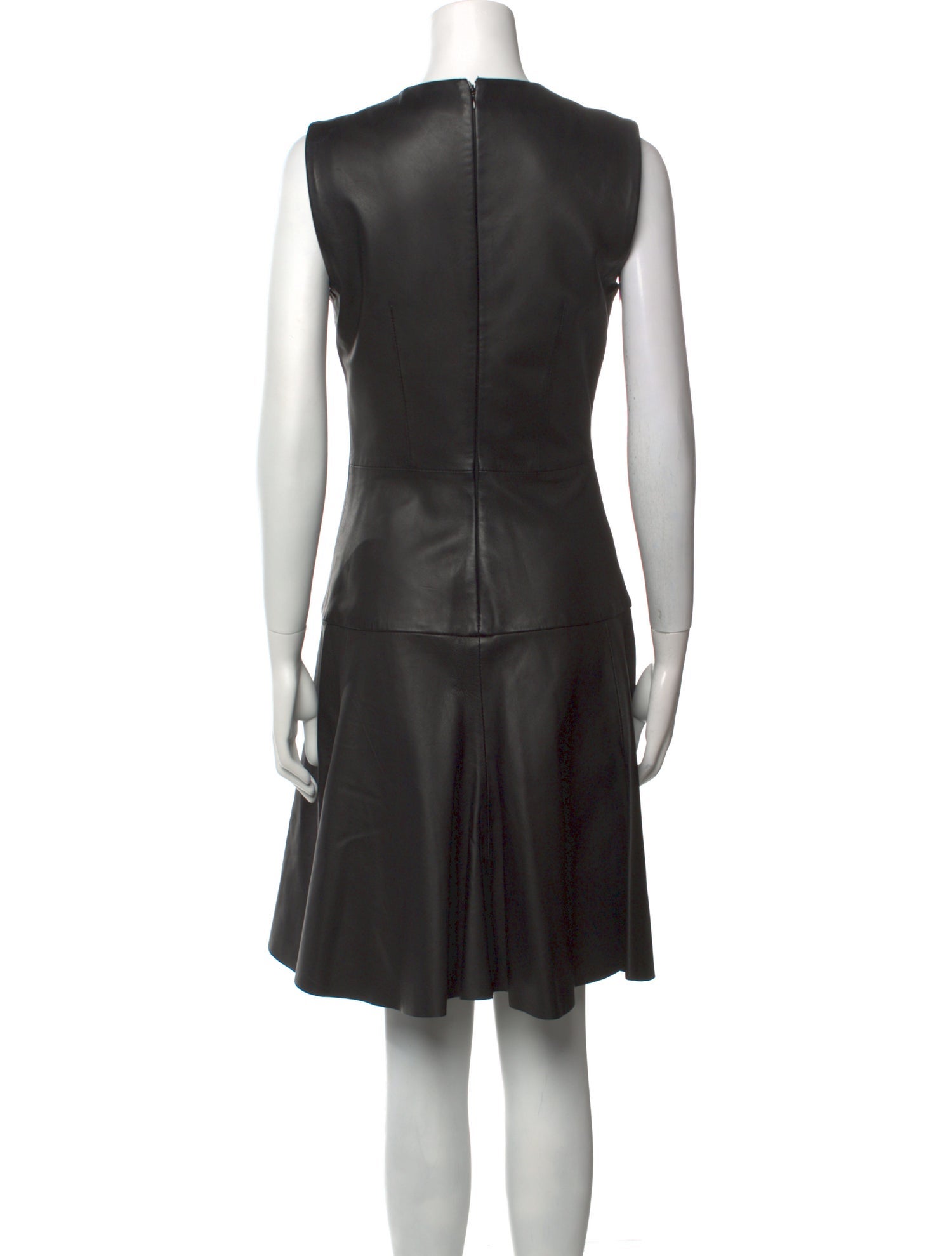 Iris & Ink Leather Knee-Length Dress